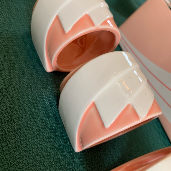 Vintage Ceramic Napkin Rings Society Kato Kogei, Kaneaki Fujimori Made In Japan - Picture 6 of 9